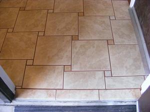 Finished Utility Room Entrance Ceramic Floor Tile
