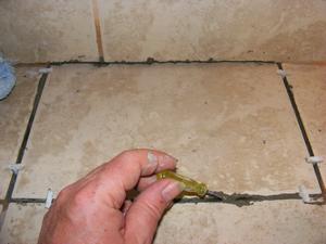 Remove Tile-Set with a Regular Thin Blade Screwdriver